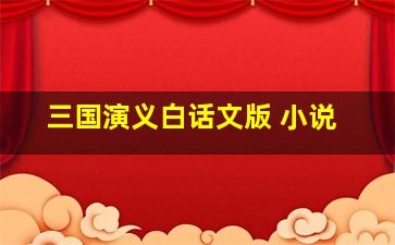 三国演义白话文版 小说